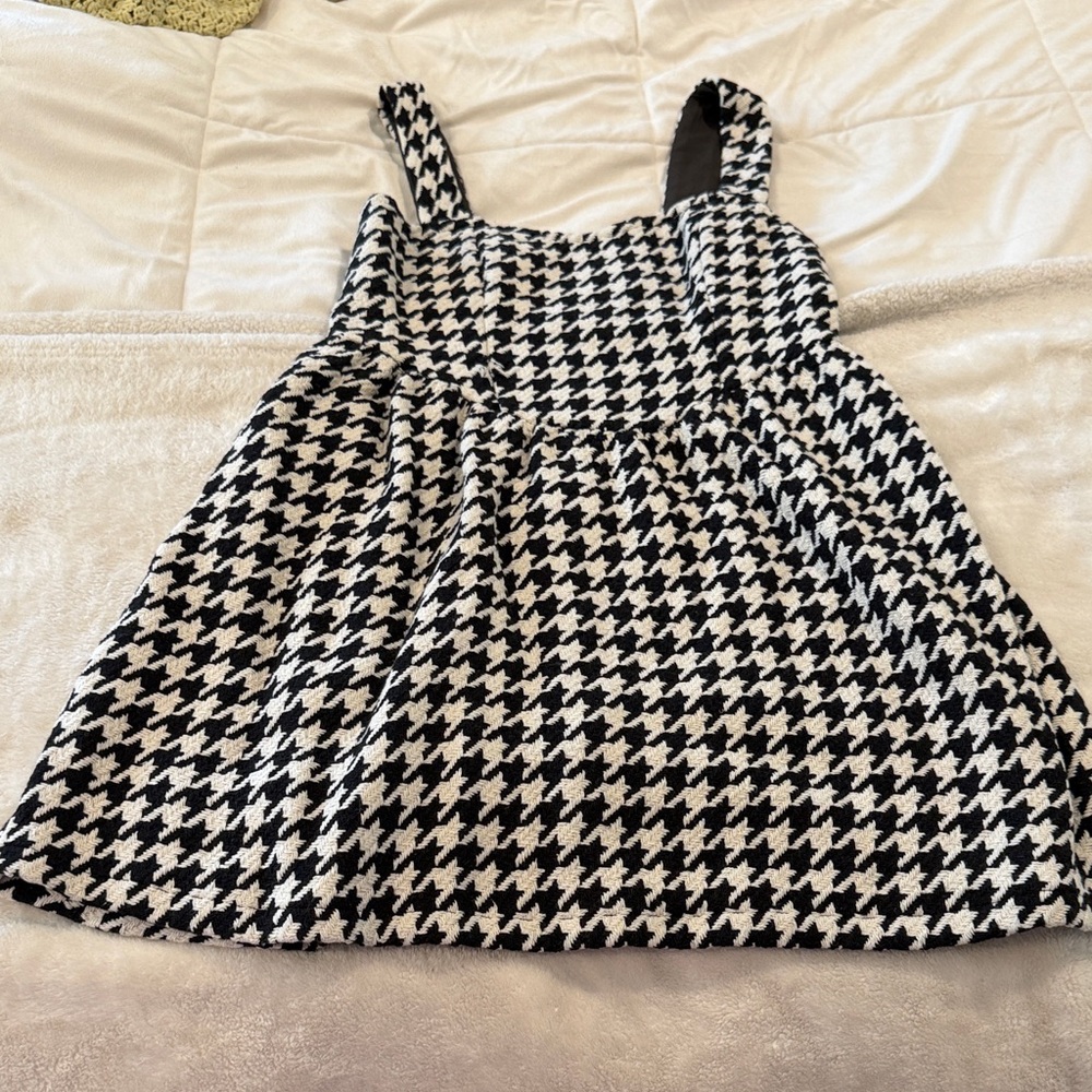Cider Black and White Houndstooth Women’s Dress